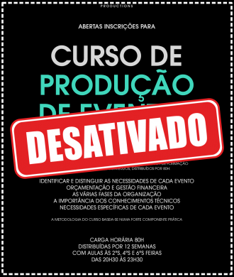 curso producao eventos